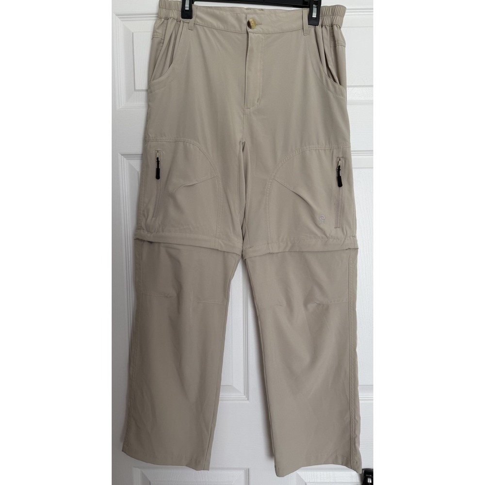 Little Donkey Andy Women's Convertible Hiking Pants Zip Off Shorts Khaki